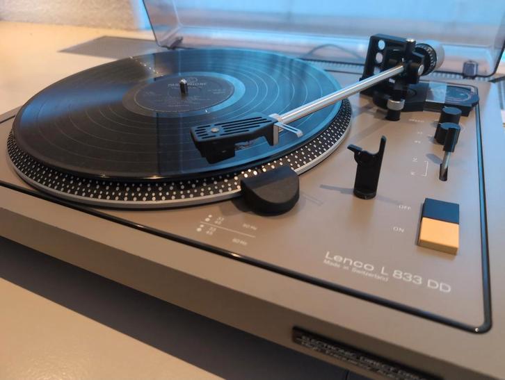 Lenco L 883 DD high frequency auto stop model 1977, Audio, Tv en Foto, Platenspelers, Gebruikt, Platenspeler, Overige merken, Pitch-regelaar