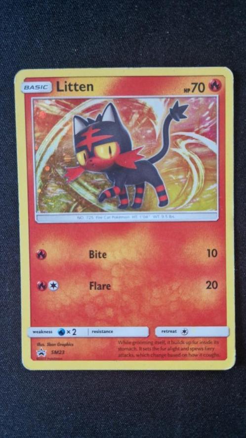 Litten (SM23) Pokémon kaart, Hobby en Vrije tijd, Verzamelkaartspellen | Pokémon, Gebruikt, Losse kaart, Ophalen of Verzenden