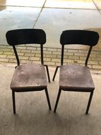 Vintage eettafel stoelen ijzer, Ophalen of Verzenden, Zo goed als nieuw