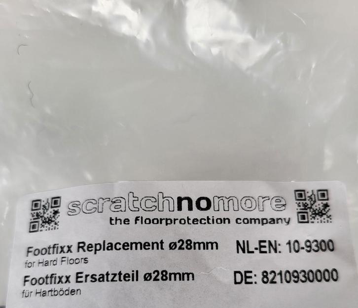 Stoelpootdoppen Scratchnomore 28mm - Stoelpootbeschermers, Huis en Inrichting, Woonaccessoires | Overige, Nieuw, Ophalen of Verzenden