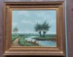Schilderij landschap gesigneerd door L. vd Pol, Antiek en Kunst, Kunst | Schilderijen | Klassiek, Ophalen