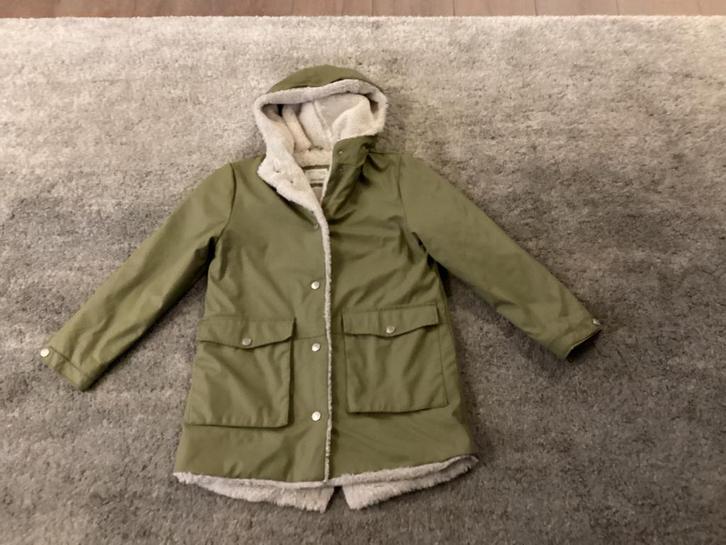 Zara winter jas bont jas winterjas regenjas waterdicht 152, Kinderen en Baby's, Kinderkleding | Maat 152, Zo goed als nieuw, Jongen of Meisje