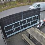 Hekwerk, railing, magazijn, leuningwerk, verdieping, loods,, Ophalen, ., ., .