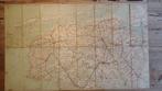 ANWB Kaart Groningen Friesland ca. 1920, Gelezen, ANWB, Ophalen of Verzenden, Landkaart