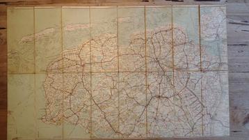 ANWB Kaart Groningen Friesland ca. 1920 beschikbaar voor biedingen