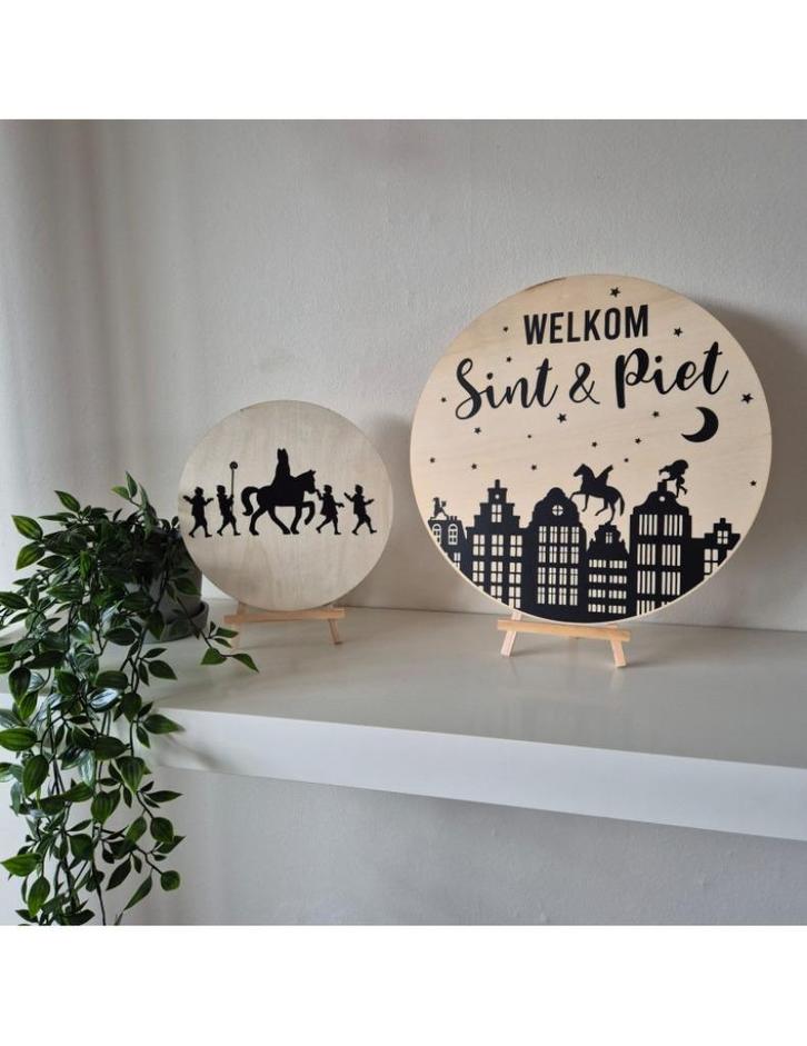 Sinterklaas houten cirkel, Diversen, Sinterklaas, Nieuw, Ophalen of Verzenden