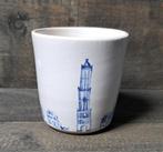handbeschilderde beker met Domtoren. Bamkeramiek, Ophalen of Verzenden