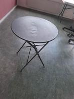 Inklapbare tuintafel - Rond model, Gebruikt, Ophalen of Verzenden, Metaal, Tuintafel