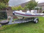 Rubberboor Rip 430 + Trailer, Watersport en Boten, Ophalen, Gebruikt, Yamaha, Benzine