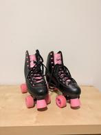 Rolschaatsen roze/zwart maat 40.5, Sport en Fitness, Skeelers, Overige merken, Verzenden, Zo goed als nieuw, Inline skates 4 wielen