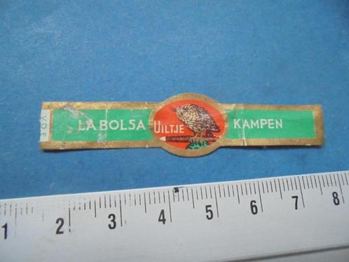 Oude sigarenband UILTJE / LA BOLSA uit KAMPEN, Verzamelen, Rookartikelen, Aanstekers en Luciferdoosjes, Gebruikt, Sigarenbandjes
