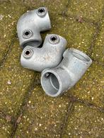 3 koppelingen voor steigerpijpen, Doe-het-zelf en Verbouw, Steigers, Ophalen of Verzenden, Zo goed als nieuw, Overige typen, Minder dan 2 meter