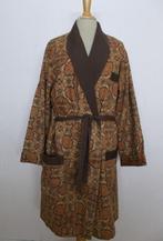 Aparte bruine dikke katoenen vintage badjas! L/XL, Verzenden, Zo goed als nieuw, Maat 42/44 (L)