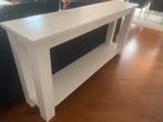 Sidetable wit, Huis en Inrichting, Tafels | Sidetables, Ophalen, Zo goed als nieuw, 25 tot 50 cm, Rechthoekig