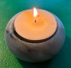 Marmeren Waxinelichthouder, Overige materialen, Gebruikt, Ophalen of Verzenden, Grijs