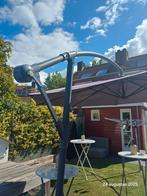 Zweefparasol 2,5m met voet, Tuin en Terras, Parasols, Ophalen, Gebruikt, Zweefparasol