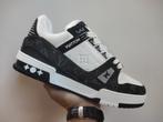 Louis Vuitton LV Trainer Black White & BLUE (36 - 46), Ophalen of Verzenden, Nieuw, Zwart