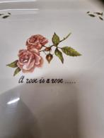 -	Dienblad jet a rose is  a rose, Huis en Inrichting, Woonaccessoires | Overige, Ophalen of Verzenden