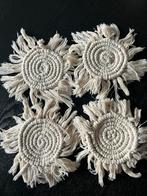 Macramé Onderzetters - Bohemian Look (4 stuks), Verzenden, Gebruikt, Glas of Kopje