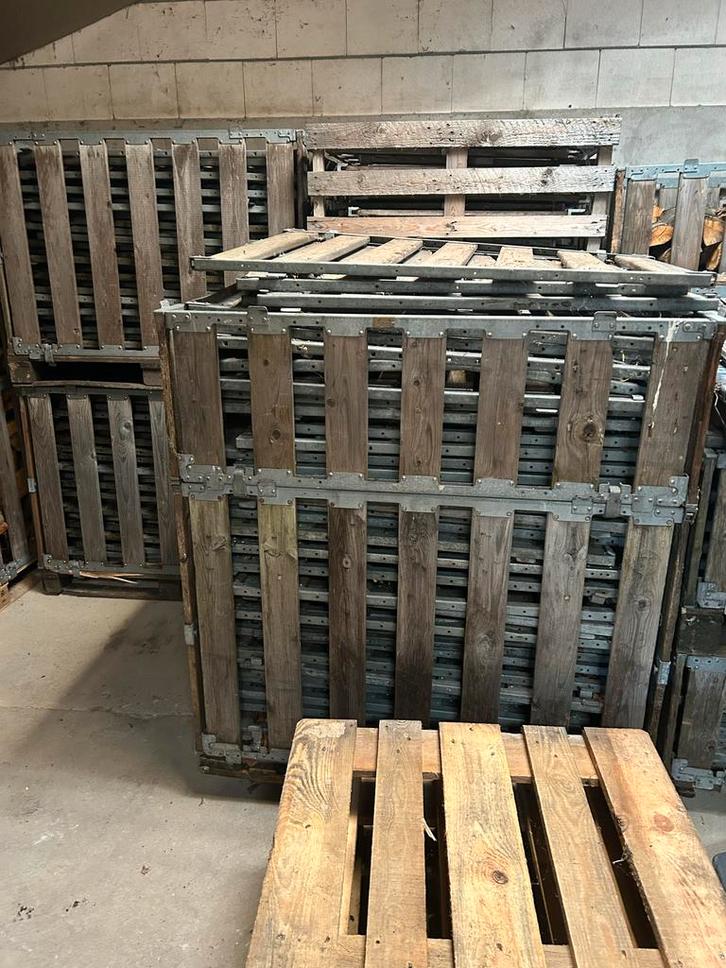 Mp boxen Palletboxen  philips kratten opzetranden palletkist, Tuin en Terras, Haardhout, Minder dan 3 m³, Ophalen