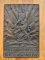 Herdenkingsplaquette Tweede Wereldoorlog metaal brons, Duitsland, Ophalen of Verzenden, Landmacht