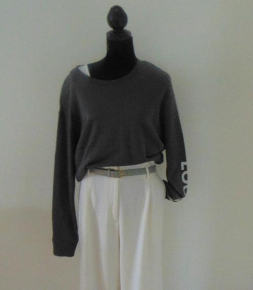 Sweater van 10Days met open rug mt 36, Kleding | Dames, Truien en Vesten, Nieuw, Maat 36 (S), Grijs, Ophalen of Verzenden