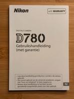 Nikon D780 Handleiding nederlandstalig, Ophalen of Verzenden