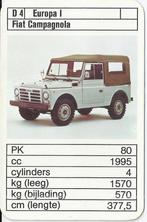 Kw2692 autokaartje fiat campagno, Ophalen of Verzenden, Zo goed als nieuw, Auto's