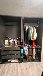 Grijze ikea Kledingkast, Huis en Inrichting, Kasten | Kledingkasten, 200 cm of meer, Zo goed als nieuw, Met hangruimte, 50 tot 75 cm