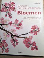 Chinees penseelschilderen Bloemen, Hobby en Vrije tijd, Ophalen of Verzenden, Waterverf, Zo goed als nieuw