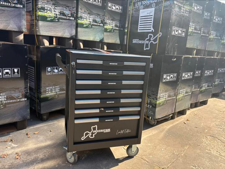 Silverstahl gereedschapswagen 7 lades gevuld, Auto diversen, Autogereedschap, Nieuw, Ophalen