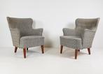 Vintage Artifort fauteuils Theo Ruth model dames zwart grijs, Huis en Inrichting, Fauteuils, Stof, Ophalen of Verzenden, Zo goed als nieuw