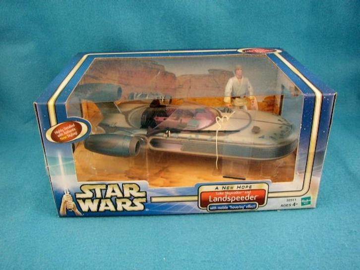 Star Wars Saga Luke Skywalker & Landspeeder MIMB, Verzamelen, Star Wars, Nieuw, Overige typen, Ophalen of Verzenden