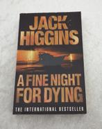 A fine night for dying  Jack Higgins  The death of a gangste, Boeken, Taal | Engels, Gelezen, Jack Higgins, Ophalen of Verzenden