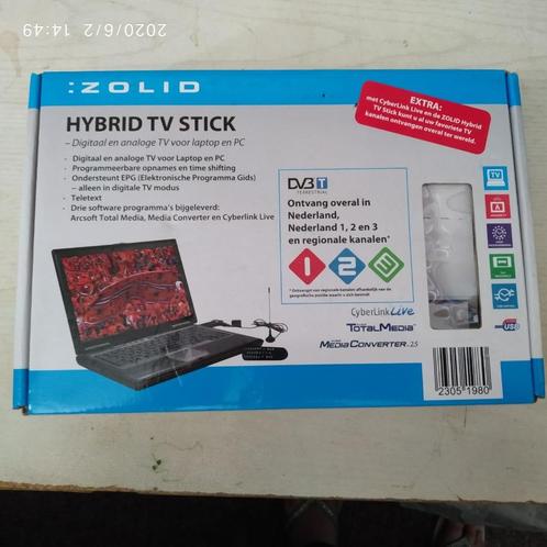 Zolid Hybrid TV Stick voor Laptop en PC, Audio, Tv en Foto, Mediaspelers, Nieuw, Zonder harde schijf, Ophalen of Verzenden