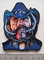 Motorhead mooie Lemmy shaped patch 158 goud +zilver print, Verzenden, Nieuw, Kleding