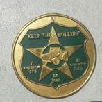 Embleem "Keep them Rolling", Ophalen of Verzenden, Landmacht, Nederland, Embleem of Badge