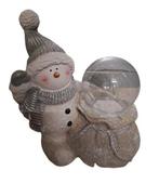 Sneeuwpop met zak en bol verlichting €89, Diversen, Kerst, Ophalen of Verzenden, Nieuw