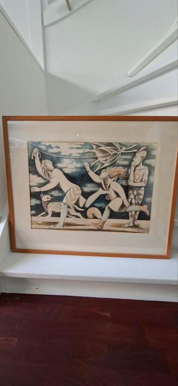 Maria Winkel-H Aquarel - Een Vlinder voor Mijn Verzameling beschikbaar voor biedingen