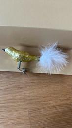 Gele kerstvogel op knijper, Ophalen of Verzenden, Zo goed als nieuw