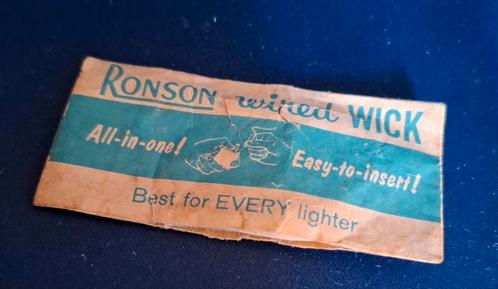 Voor de aanstekerverzamelaars: vintage Ronson aanstekerlont!, Verzamelen, Rookartikelen, Aanstekers en Luciferdoosjes, Nieuw, Aansteker