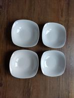 4 mooie witte schaaltjes InterMezzo porselein, Ophalen, Overige stijlen, Porselein, Schaal of Schalen