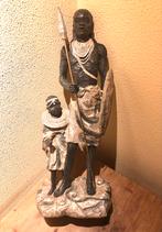 Touareg strijder met kind afrikaans beeld, Antiek en Kunst, Ophalen of Verzenden