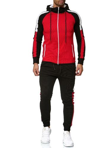 SALES! 1262 Zwart rood wit skinny trainingspak maat S beschikbaar voor biedingen