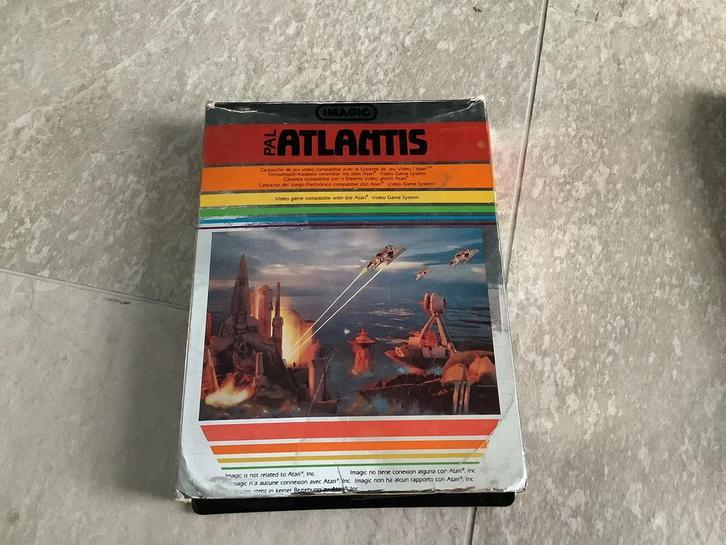 Atari 2600 Atlantis in doos, Spelcomputers en Games, Games | Atari, Gebruikt, Atari 2600, 1 speler, Vanaf 3 jaar, Ophalen of Verzenden