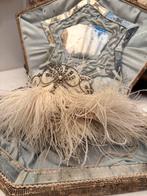 Antieke 1920s bruids tiara kroon hoofdtooi strass, Ophalen of Verzenden