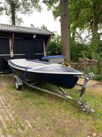 Sloep incl trailer en buitenboordmotor 4pk, Hobby en Vrije tijd, Ophalen, Gebruikt