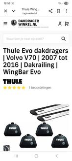 GEZOCHT; THULE dakdrager Volvo V70 (2011)., Auto diversen, Dakdragers, Ophalen of Verzenden, Zo goed als nieuw