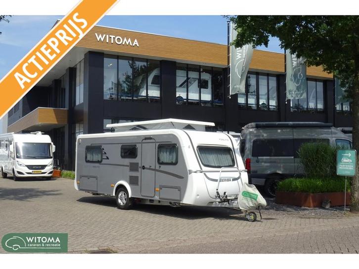 Eriba Feeling 442 Opruiming!, Caravans en Kamperen, Caravans, Bedrijf, tot en met 4, 1000 - 1250 kg, Standaardzit, Eriba, 2 aparte bedden