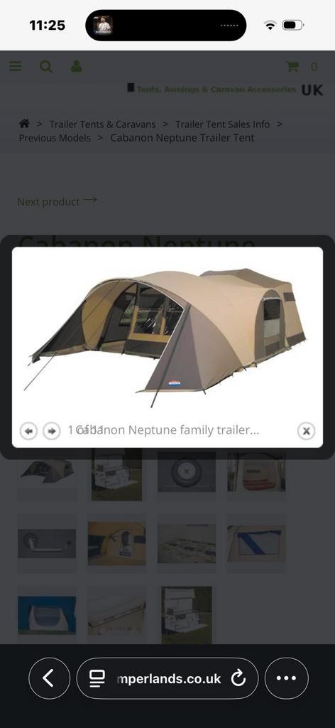 Cabanon neptune, Caravans en Kamperen, Tenten, meer dan 6, Gebruikt, Ophalen